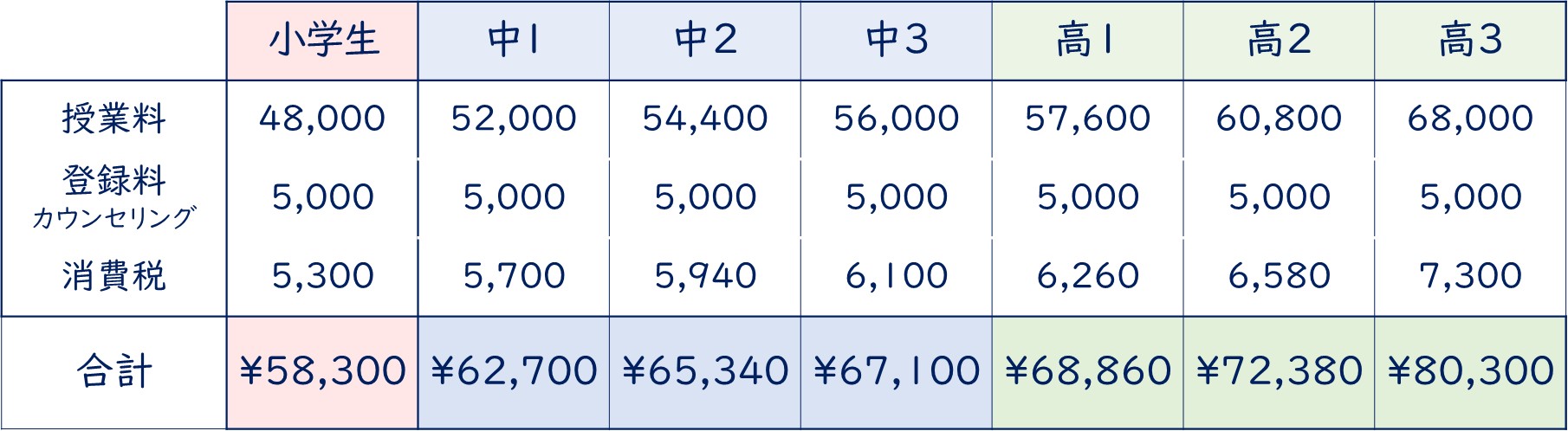つばさ英語塾 英語専門塾の夏期講習 2023年受講料・料金